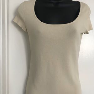 Scoop Neck Ann Taylor Loft dress shirt, Small.